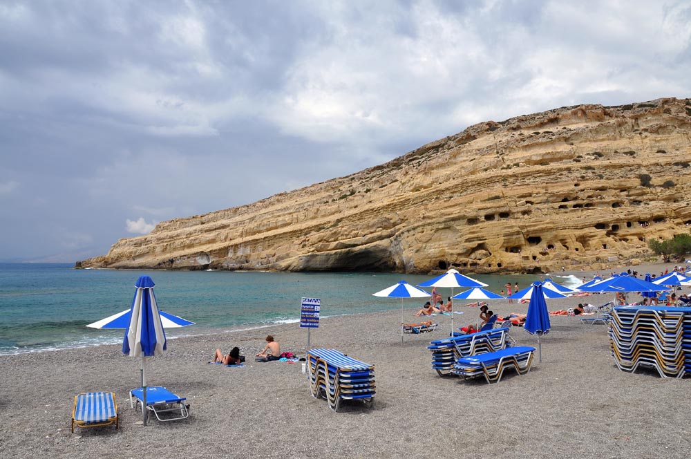 One Way, One Story - Tour - Cliff of the Matala Bay Crete, Greece